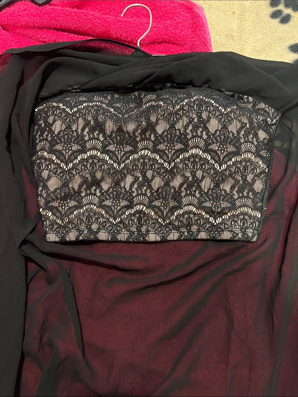 NWT bebe Black Asymmetrical Chiffon High-Low Dress - Picture 12 of 15